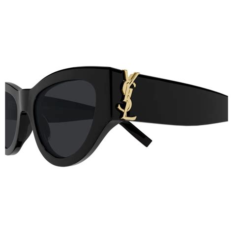 slm 94 ysl|SAINT LAURENT Acetate Sunglasses SL M94 Black.